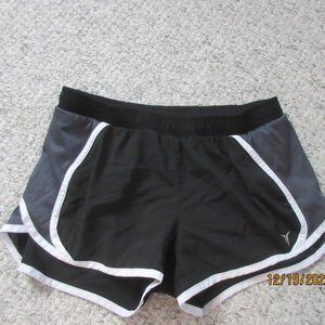 black athletic shorts